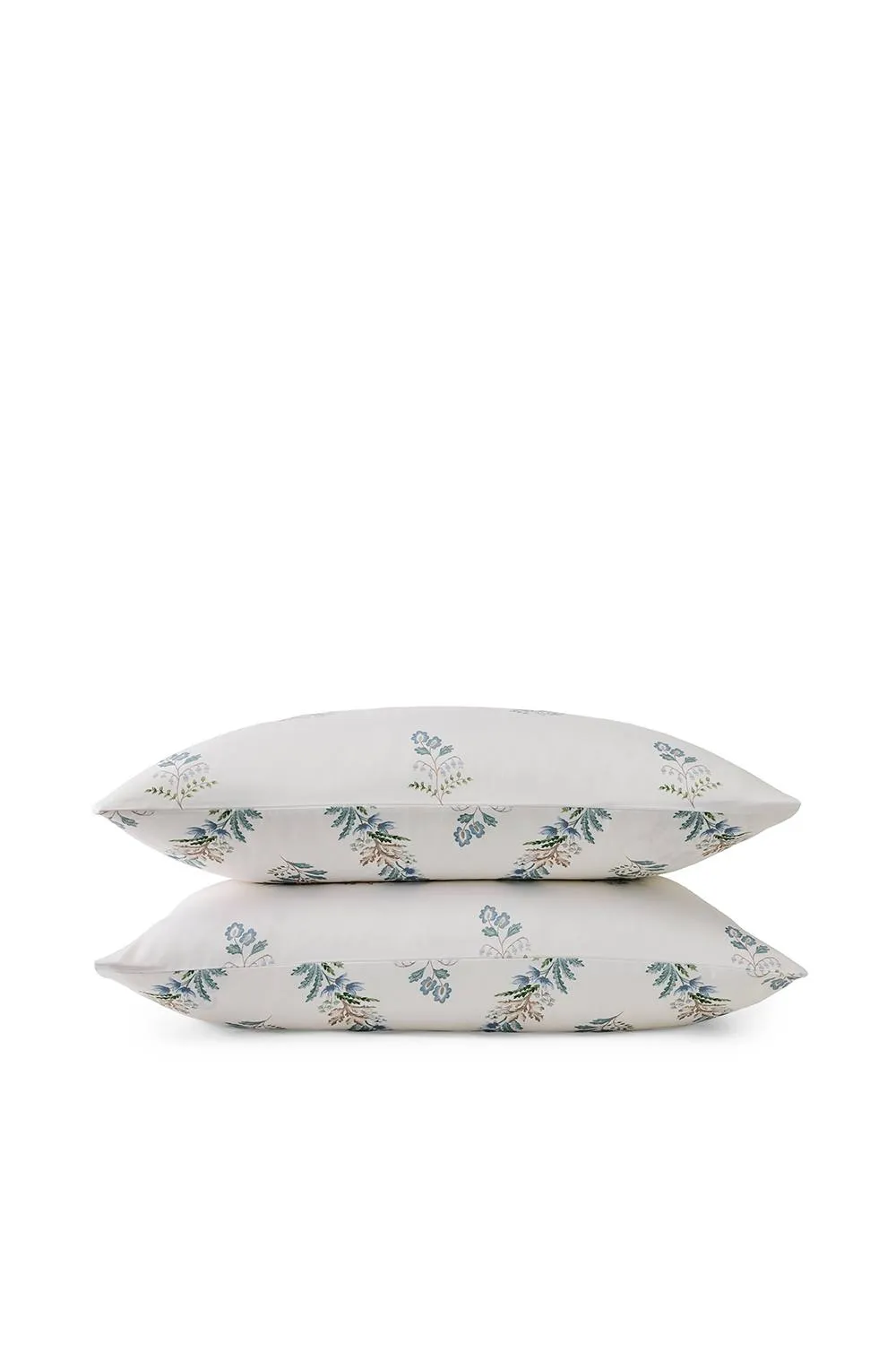 CHRISTY 'Eversham' Floral Reversible Cotton Sateen Standard Pillowcase Pair in Blue 3