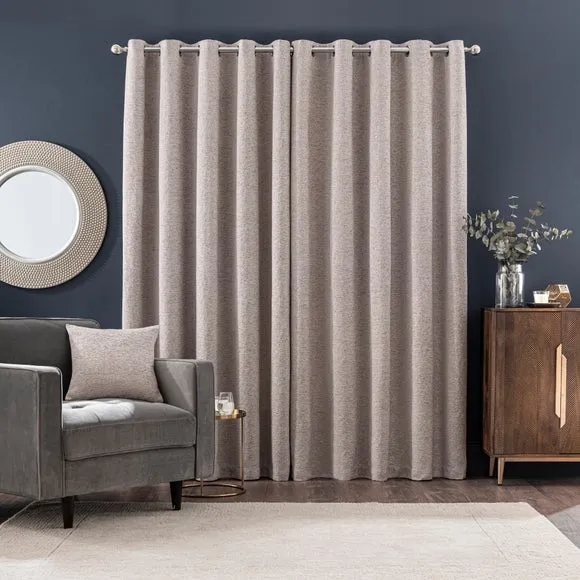Textured Chenille Eyelet Curtains 4