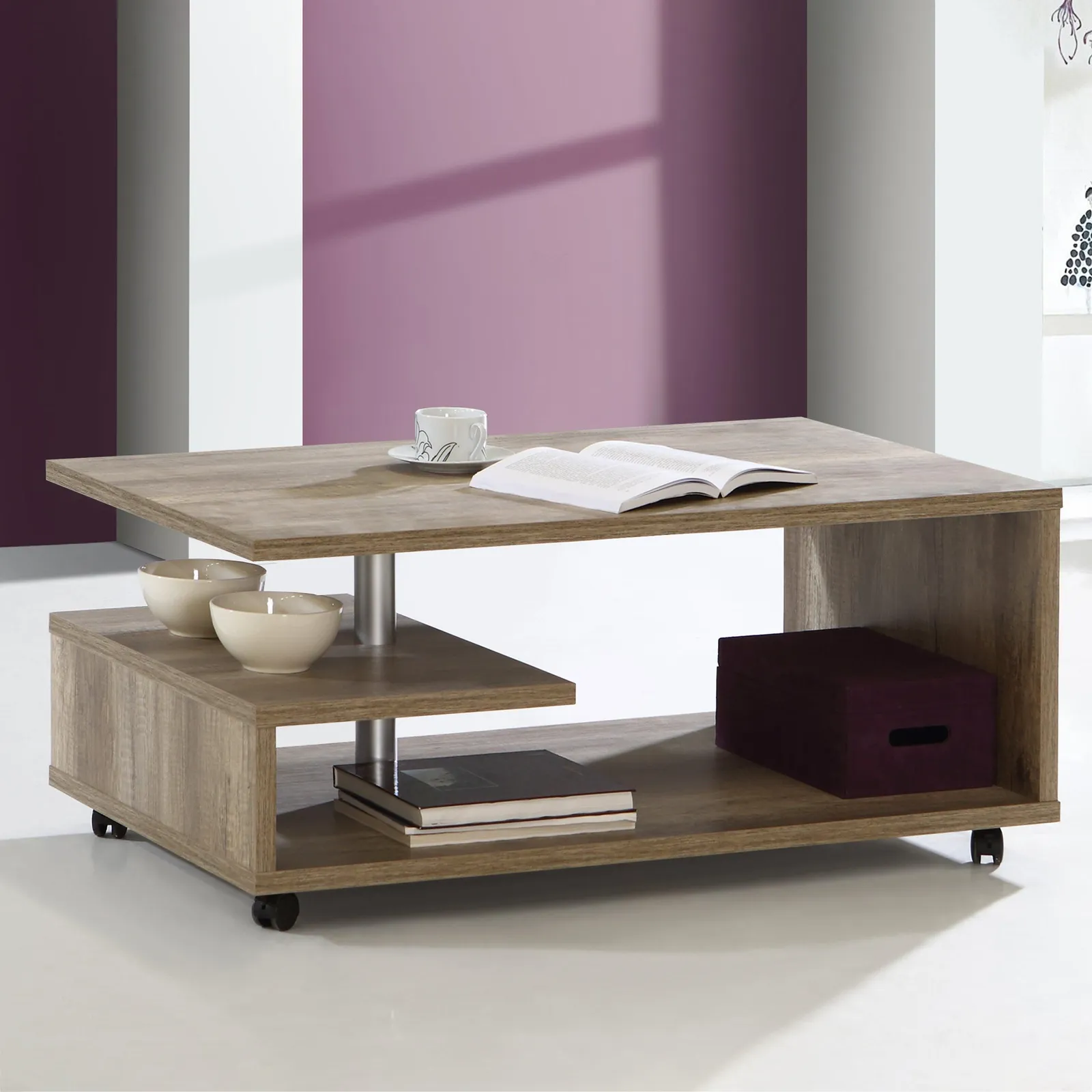 Furniture To Go Bailey Coffee Table in Brown 2