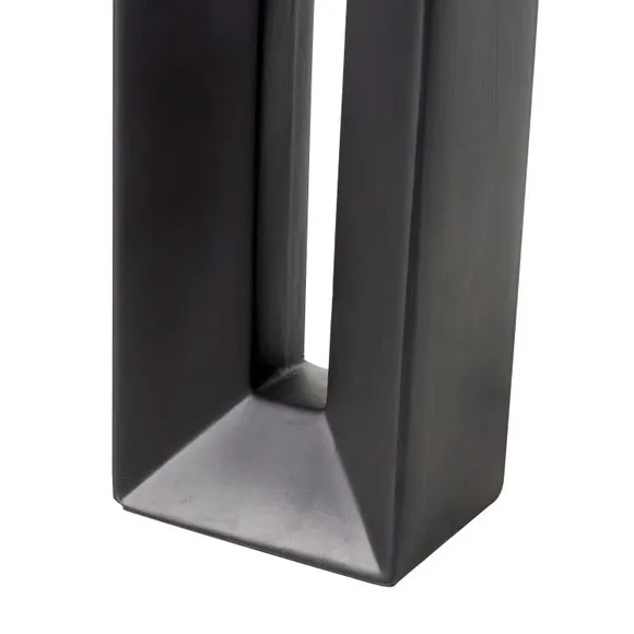 Block Tall Black Ceramic Table Lamp 5