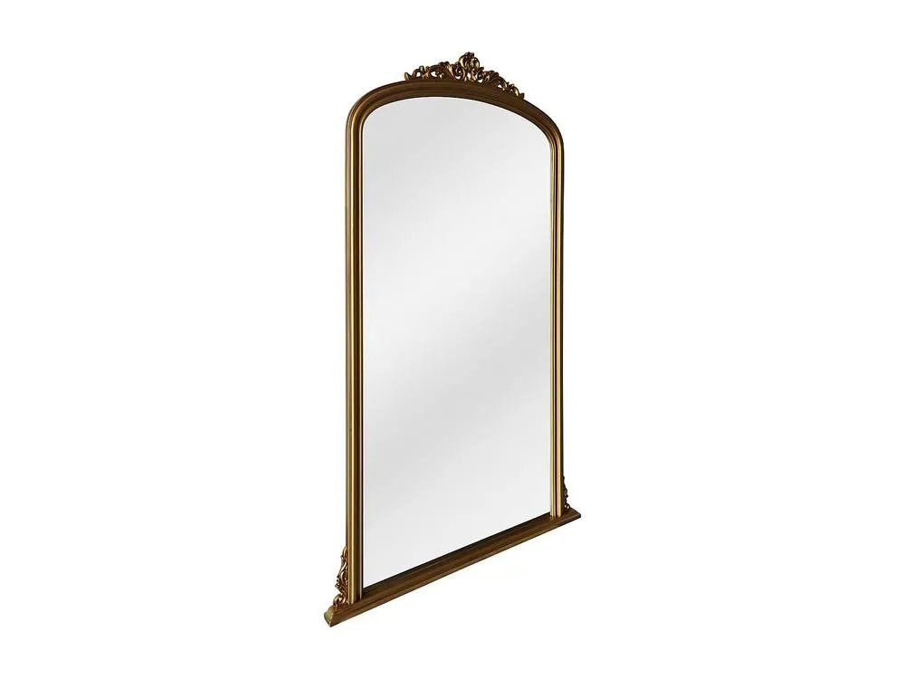 Vente-unique Large Paulownia Wood Mirror - L120 X H190 Cm - Gold - MERRY 5