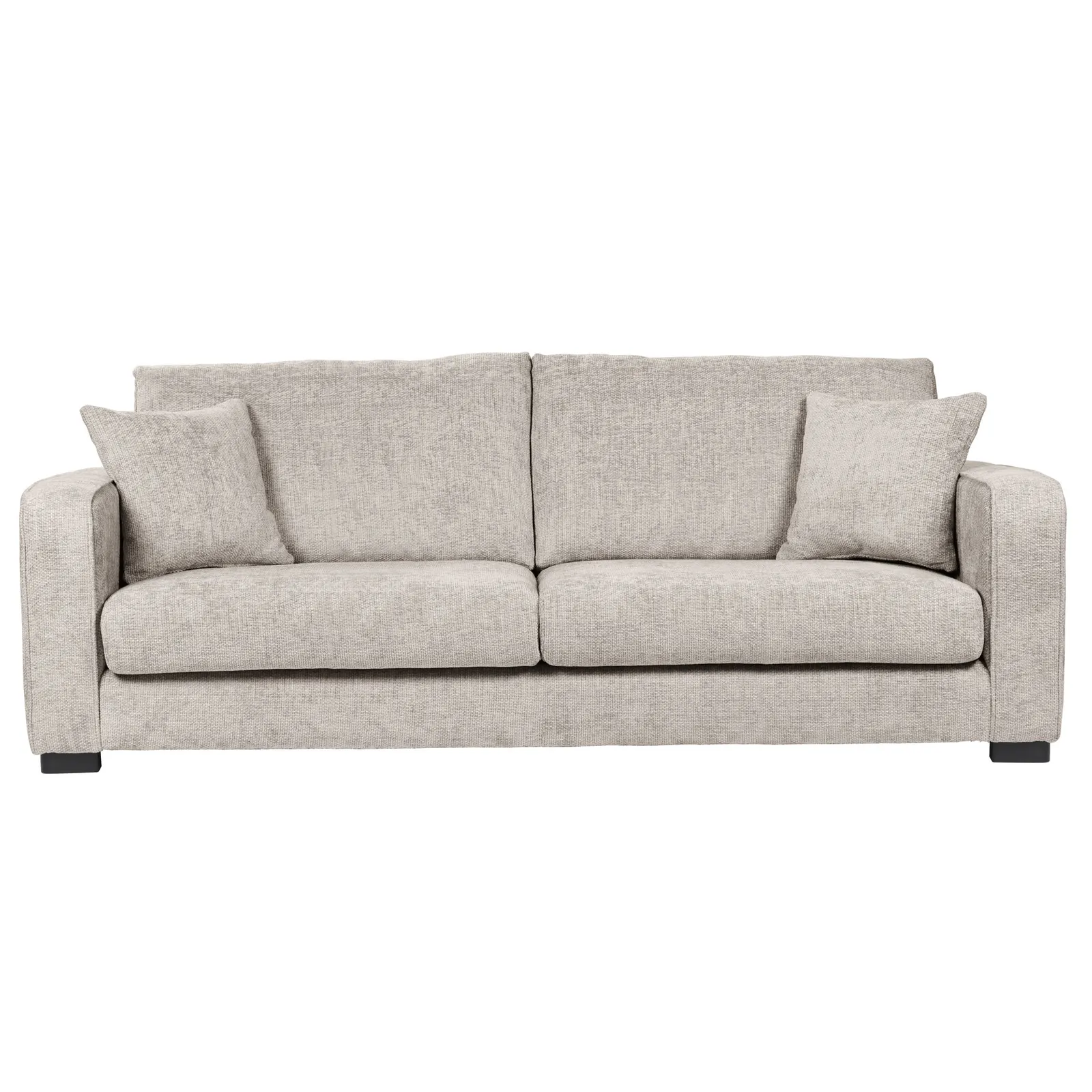 Carson Chunky Chenille 4 Seater Sofa Grey