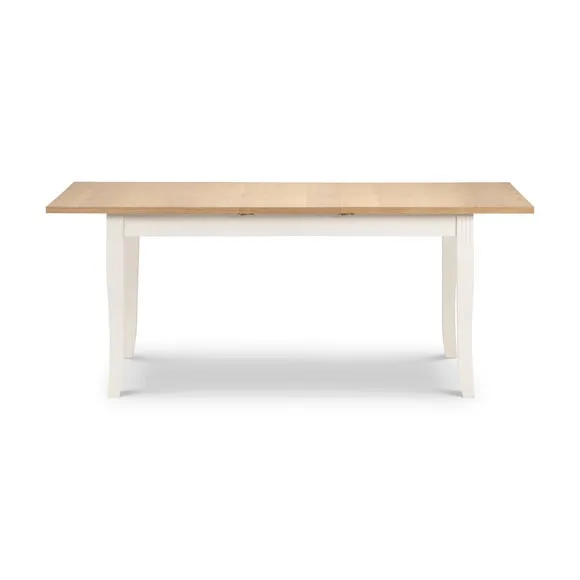 Davenport 4-6 Seater Rectangular Extendable Dining Table, Off White 4