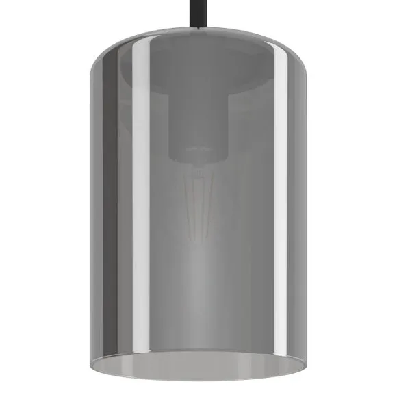 EGLO Cadaques Smoked Glass Pendant Light 2
