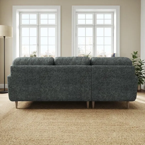 Sven Chunky Chenille Large Corner Chaise Sofa 3
