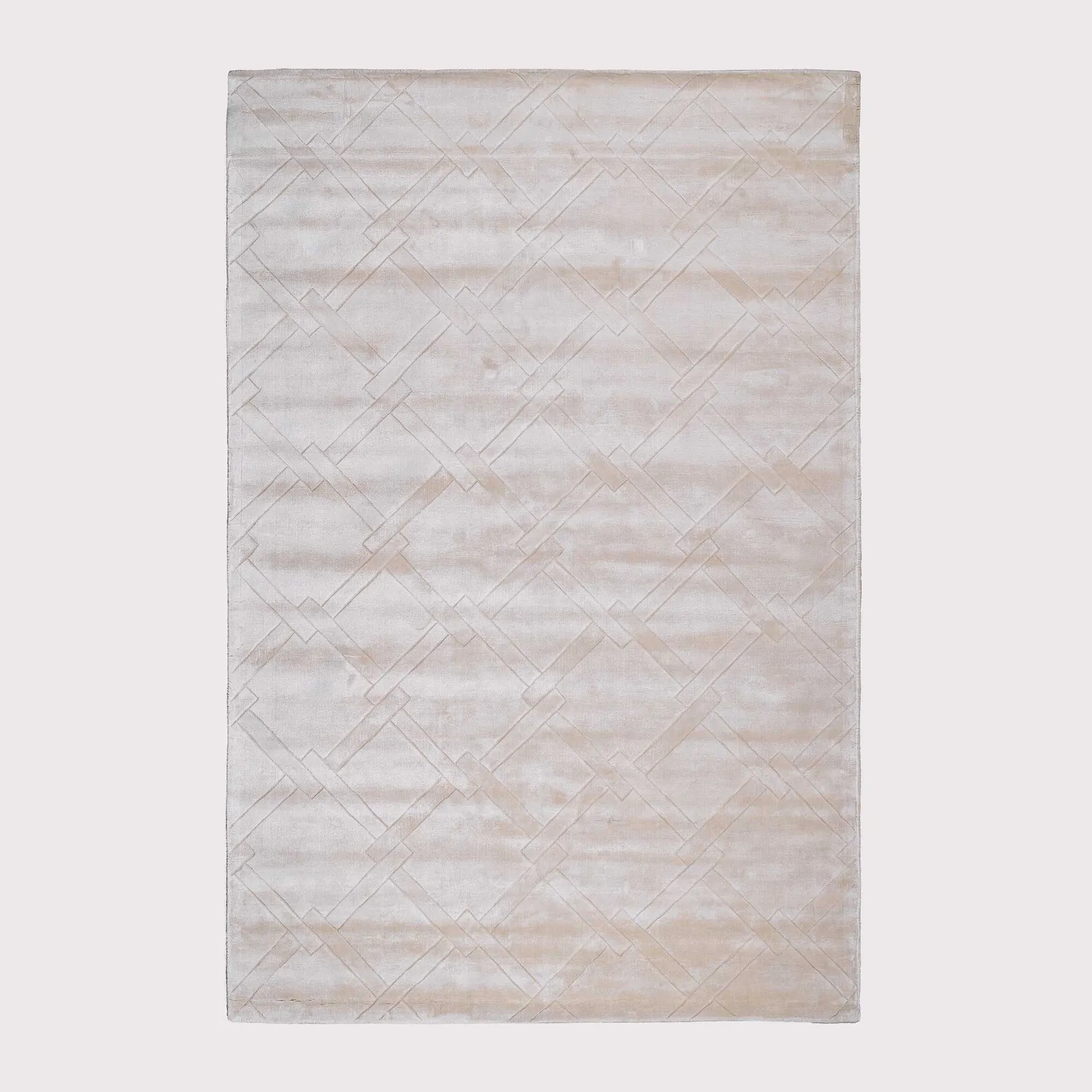 Eichholtz La Belle Carpet Silver Sand 300X400Cm Rug, Square Viscose | Barker & Stonehouse