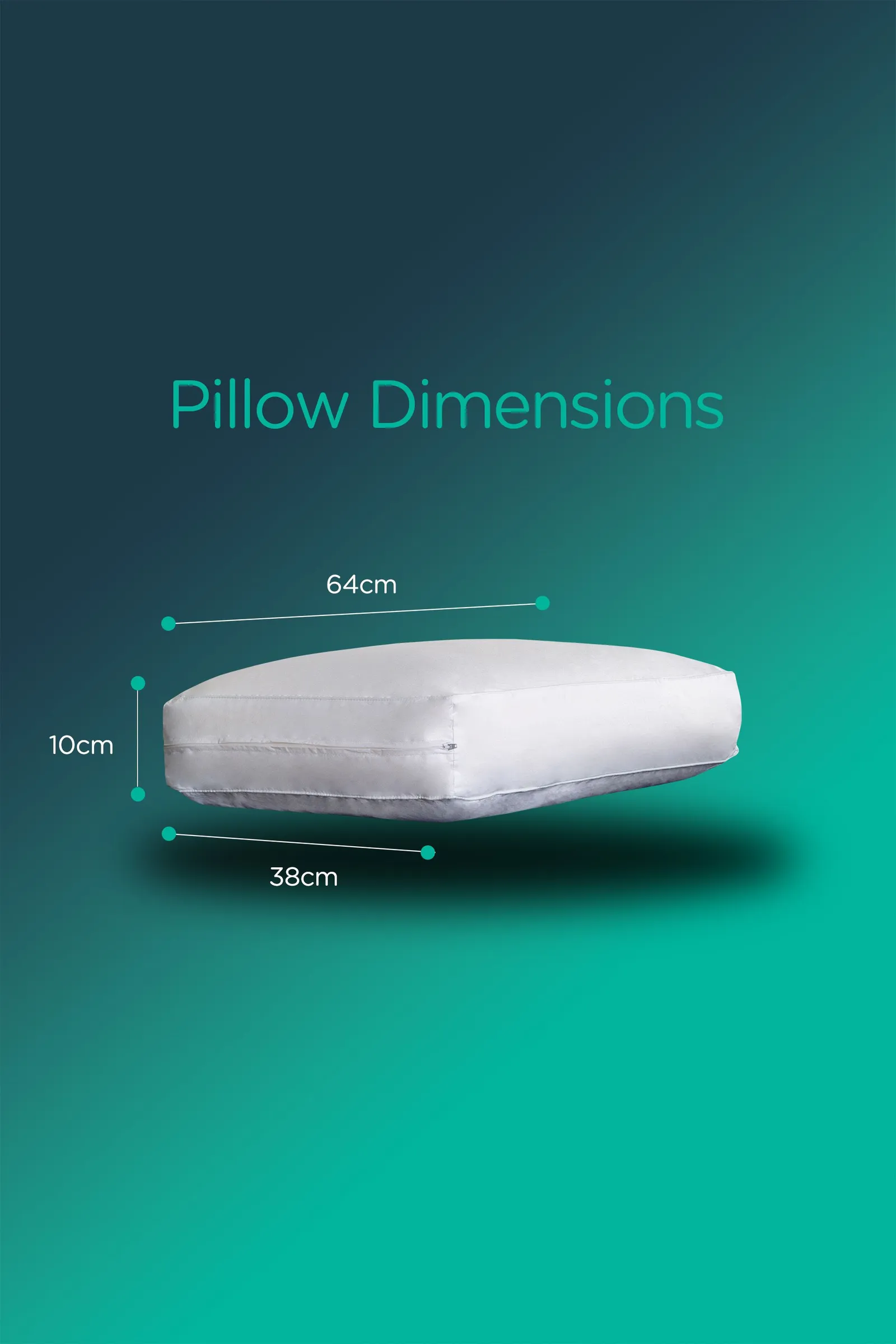 Snuggledown Single Bliss Cotton Memory Foam Deep Filled Side Sleeper Pillow in White 4