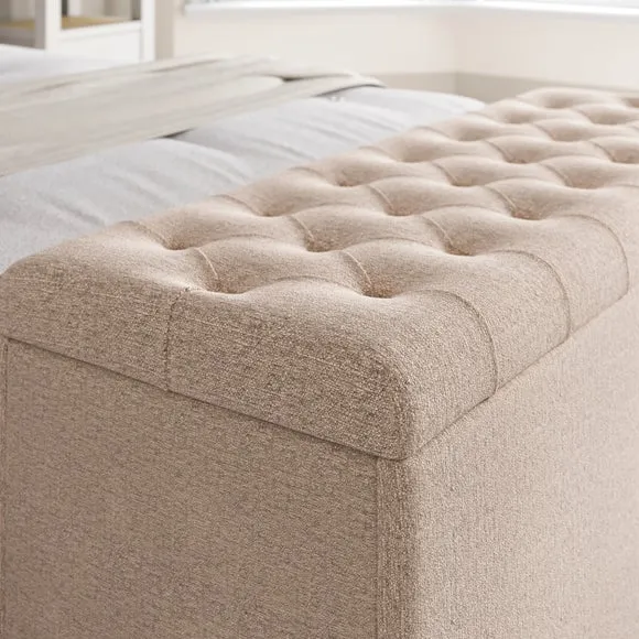 Emberly Chenille End of Bed Storage Ottoman 4