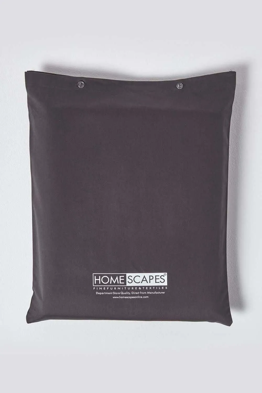 Homescapes Egyptian Cotton Flat Sheet 1000 Thread Count in Charcoal 5
