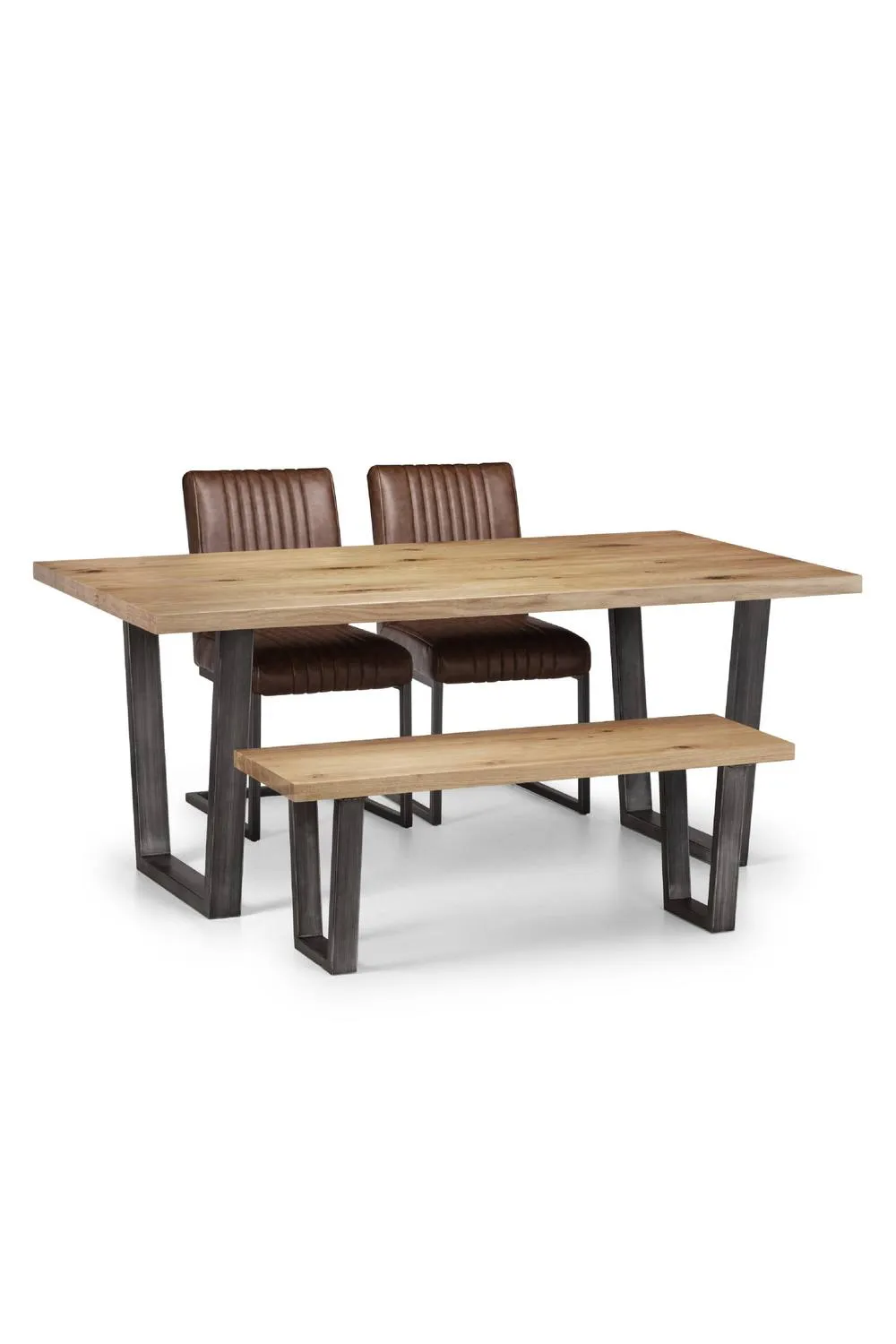 Julian Bowen Brooklyn Rectangular 4-6 Seater Dining Table in Light Oak 5