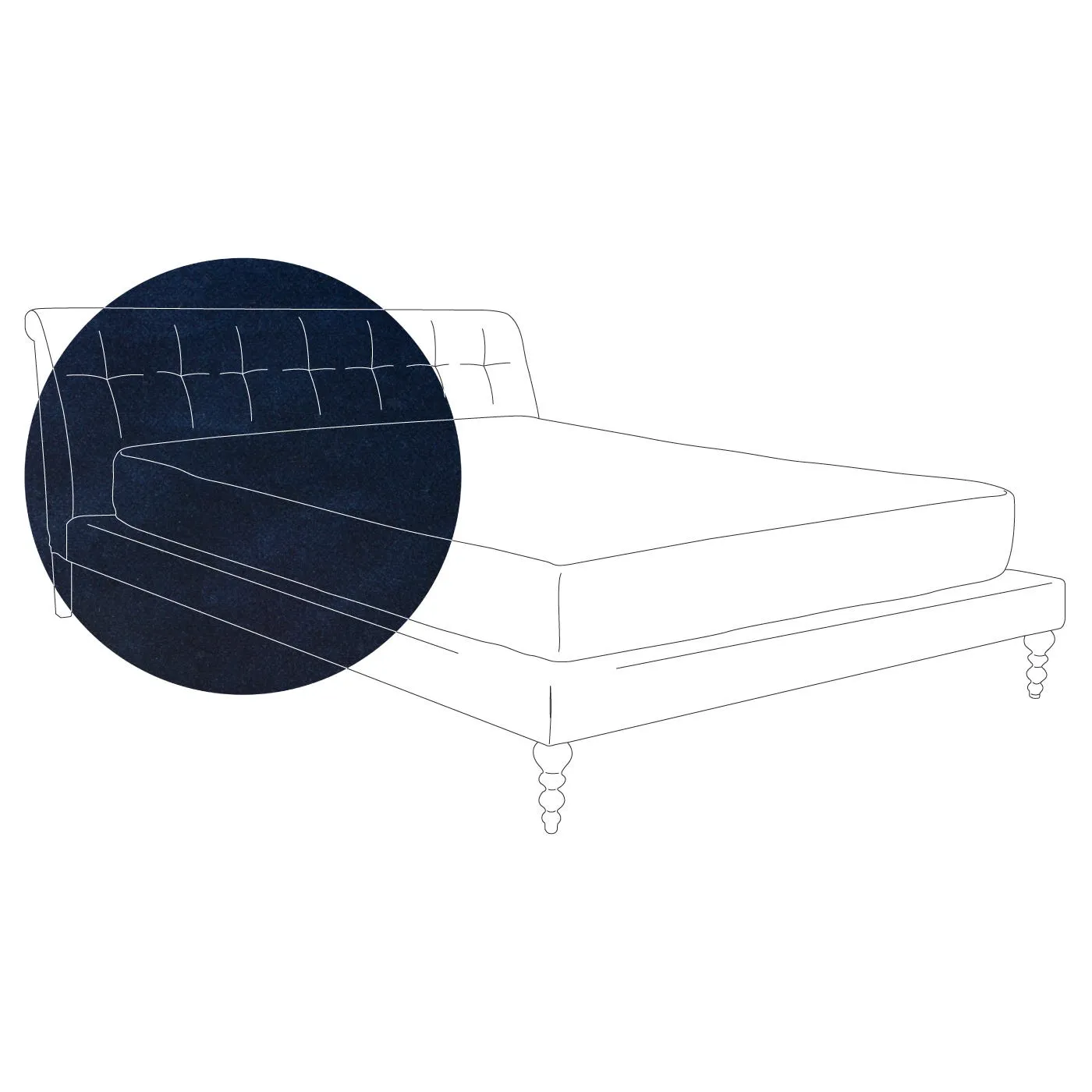 Scp Oscar Bed Super King Velvet Midnight 2