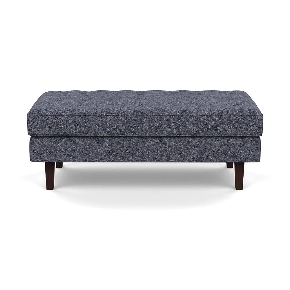 Heal's Hepburn Ottoman Loop Boucle Navy Black
