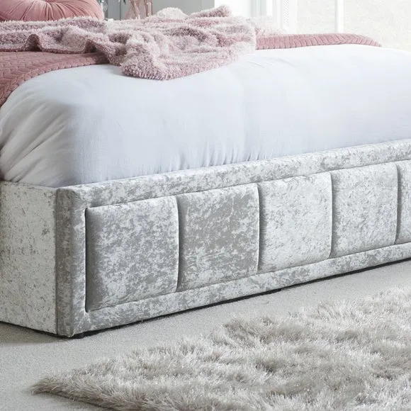 Hannover Crushed Velvet Ottoman Bed Frame 5