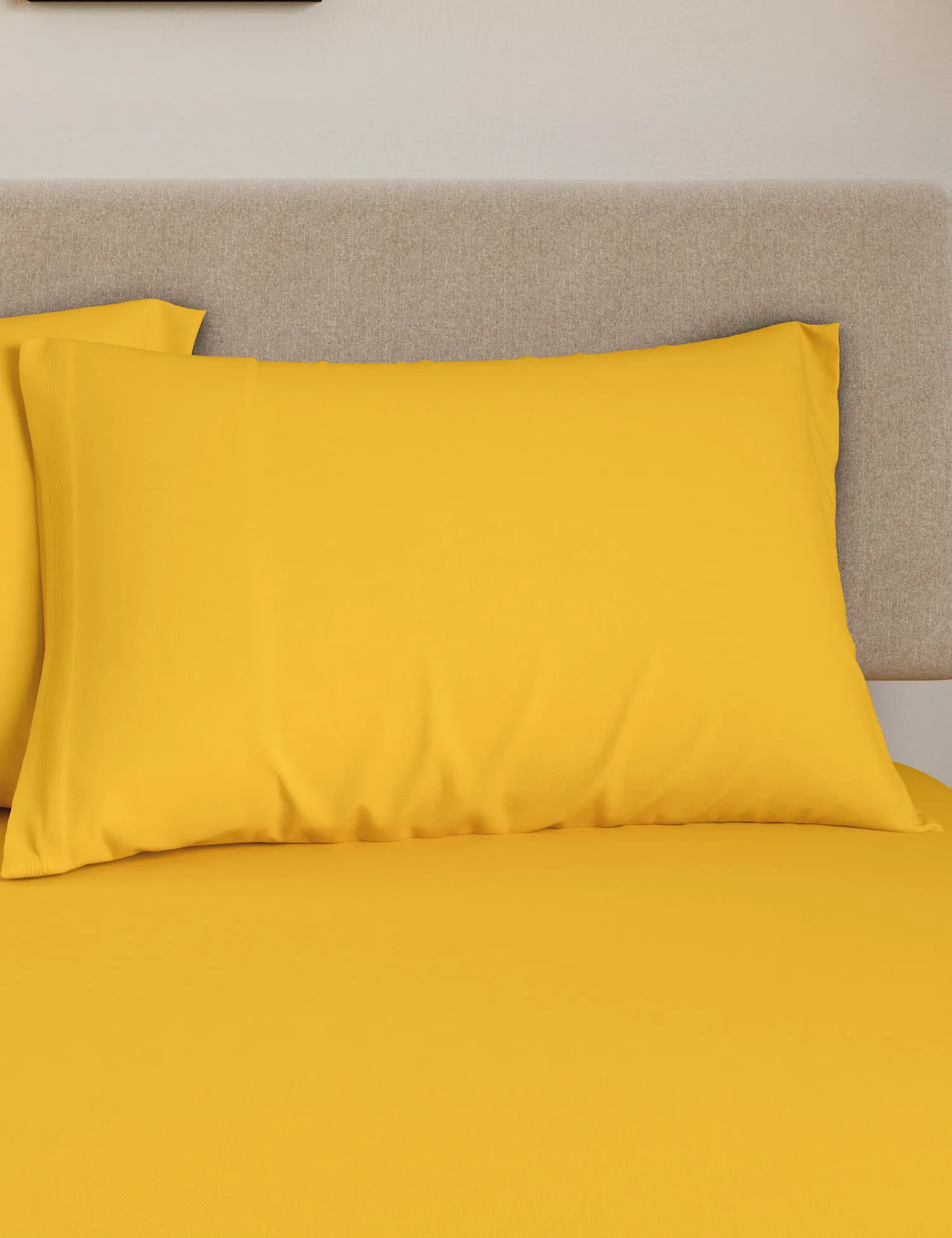 M&S Cotton Rich Deep Fitted Sheet & Pillowcase