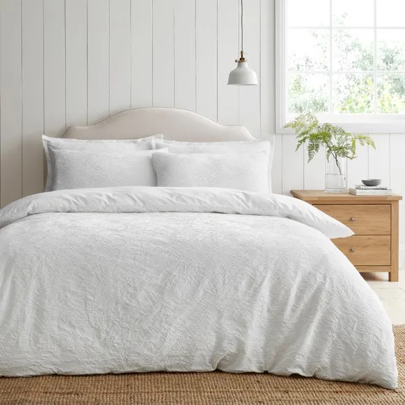 Aurora Floral Jacquard Duvet Cover & Pillowcase Set 1