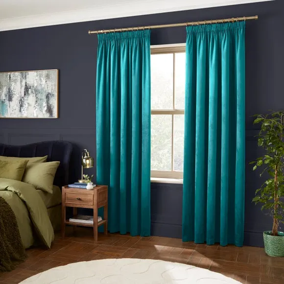 Luxe Velour Pencil Pleat Curtains 2