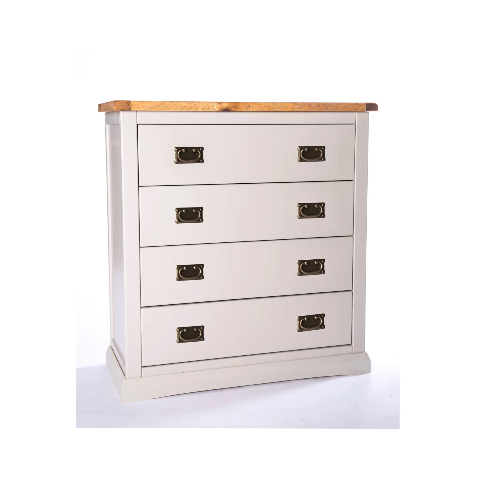 Cabinet Bits Loreo 4 Drawer Chest of Drawers Bras Drop Handle in Light Grey 2