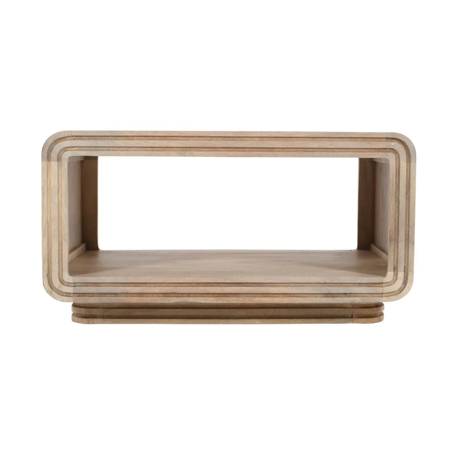 IH Design Paloma Carved Mango Wood Coffee Table in Brown 2