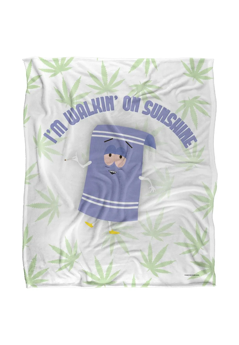 South Park Towlie Dirty Stoned Silky Touch Super Soft Throw Blanket 152 X 127 cm in White