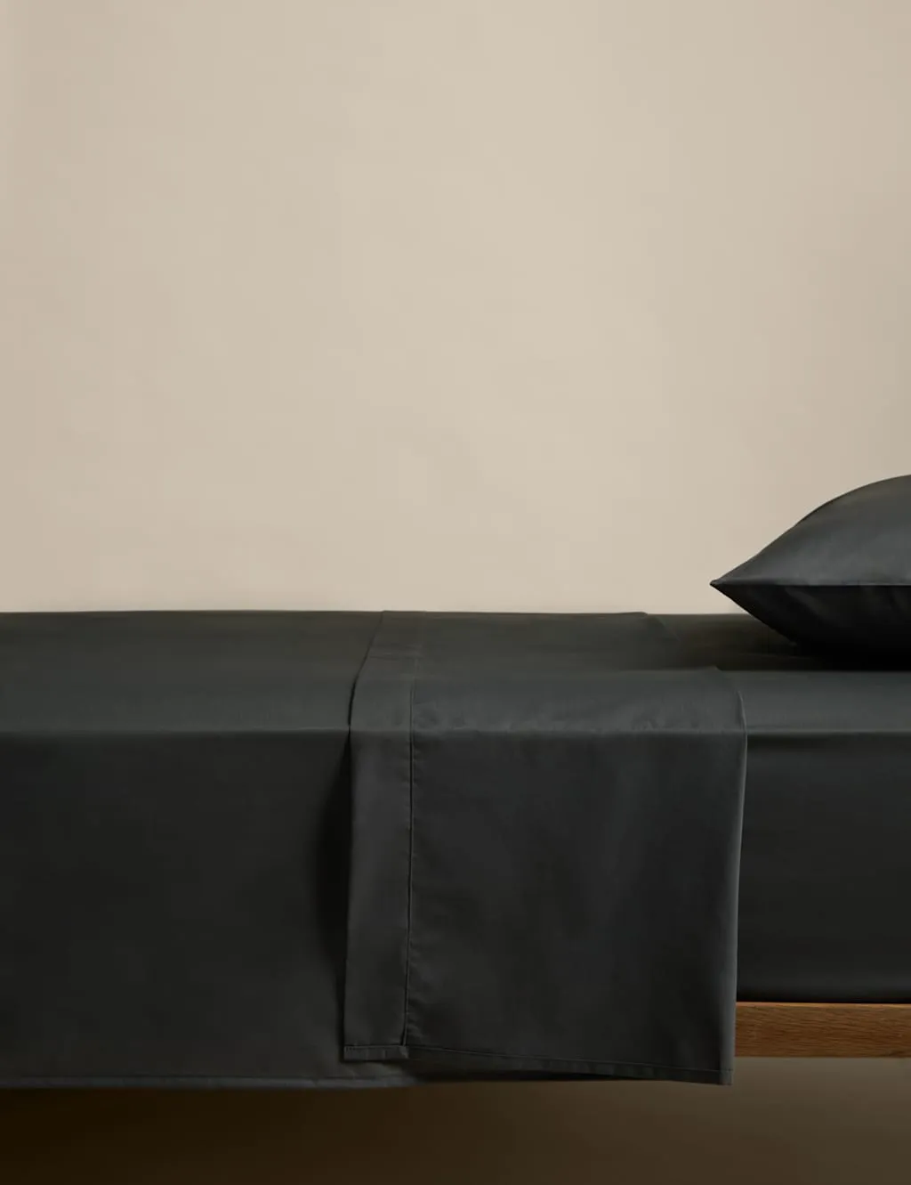 M&S Cotton Rich Flat Sheet Charcoal