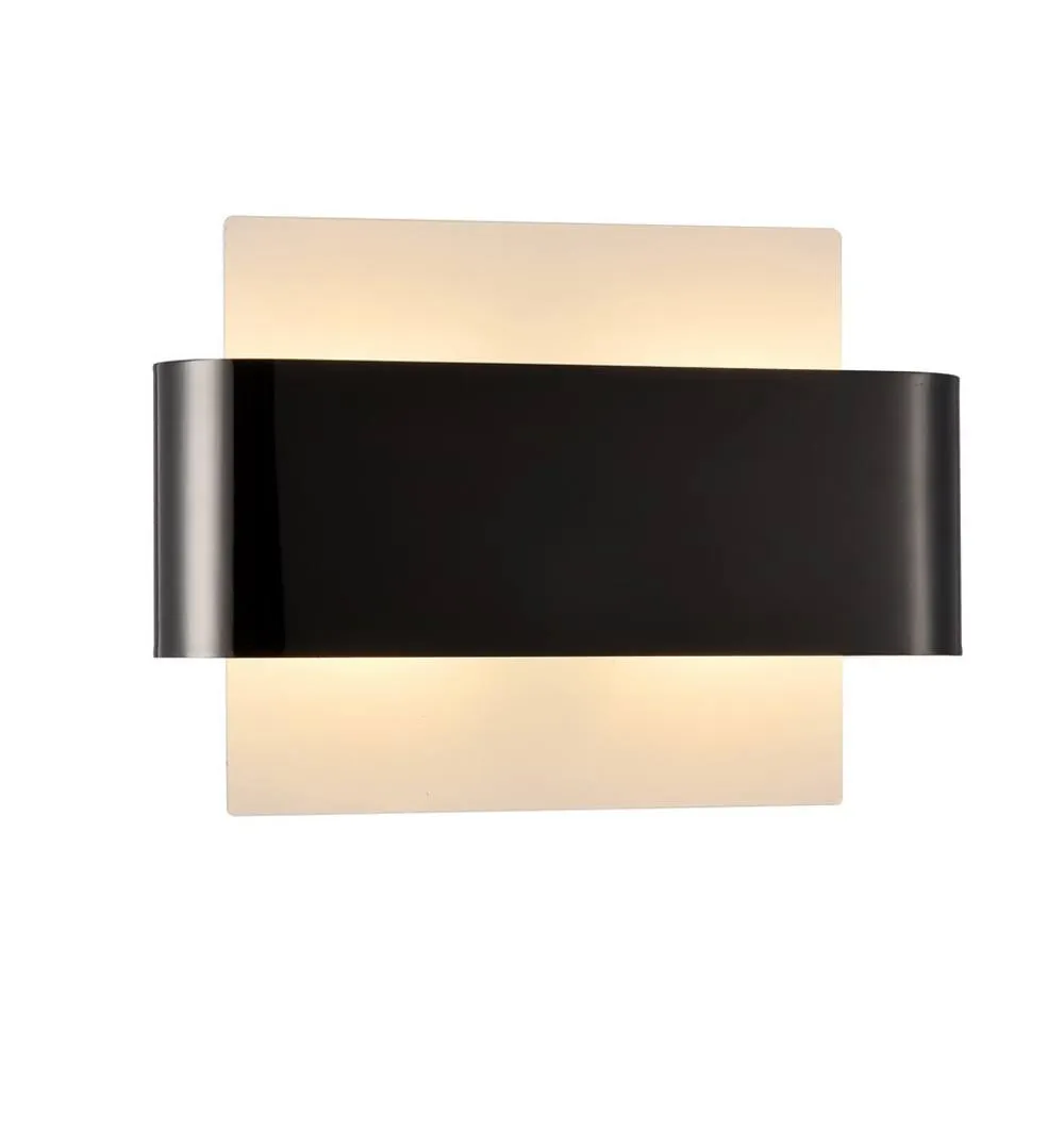 Netlighting Damo Flush Wall Light 2 Light G9 White Base Black Chrome Centre Band 4