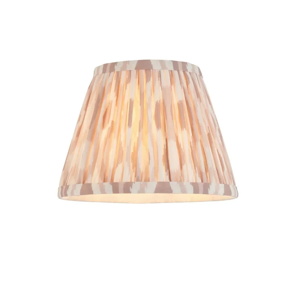 Netlighting Lille Matt Black Wall Light Fabric Ikat Shade 20cm B22 6