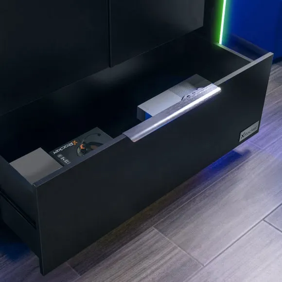 X Rocker Electra 2 Door Wardrobe with LED Lights 3