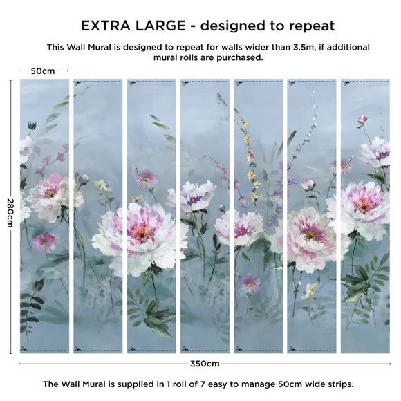 Elegant Floral Wall Mural 3
