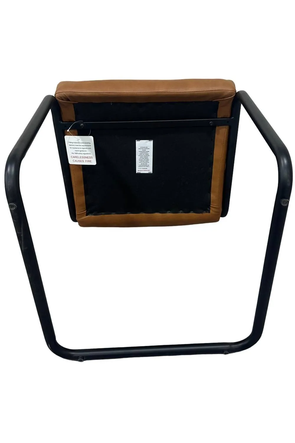 IH Design Flookburgh Brown Modern Dining Chairs Set of 2 4