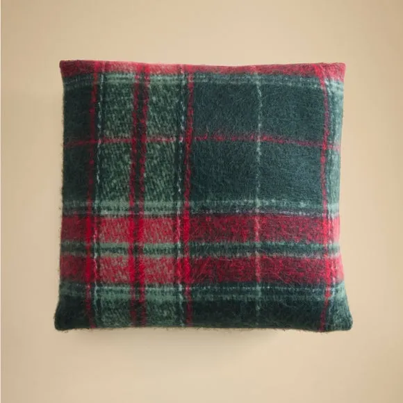Tartan Faux Mohair Square Cushion 3