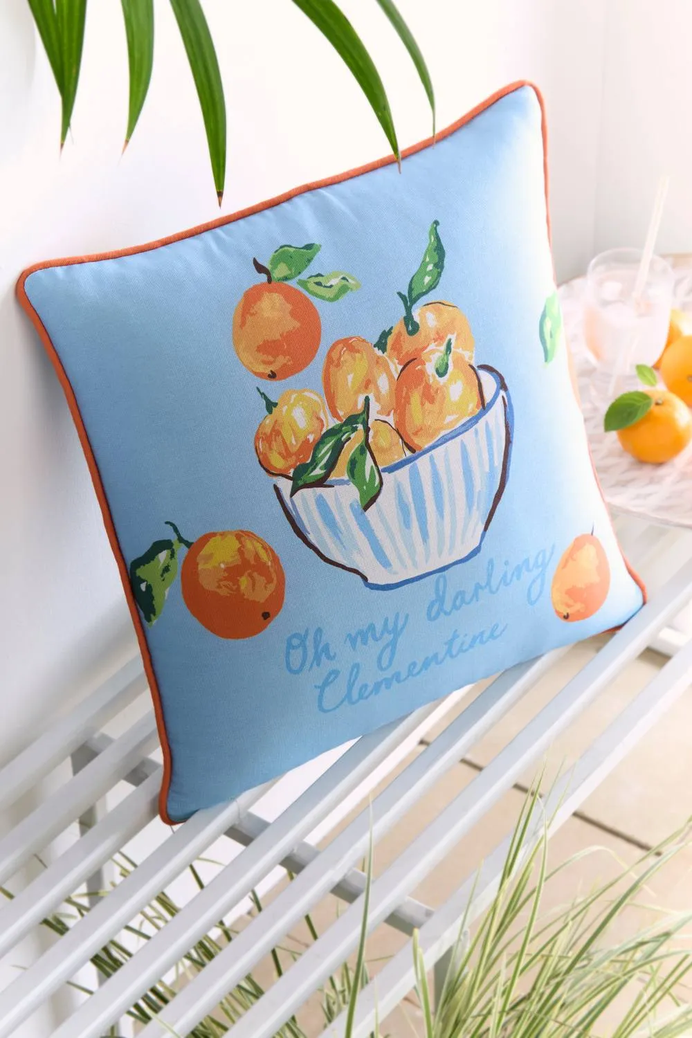 Fusion 'My Darling Clementine' Water Resistant Filled Cushion