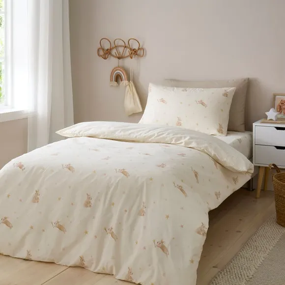 Star Bunny Organic Cotton Duvet Cover and Pillowcase Set 2