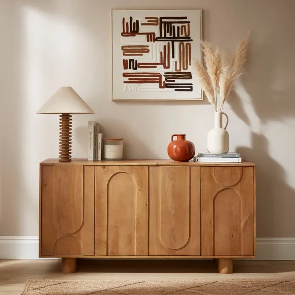 Juni Extra Wide Sideboard, Mango Wood 1