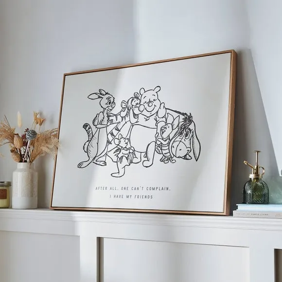 Disney Winnie and Friends Framed Canvas