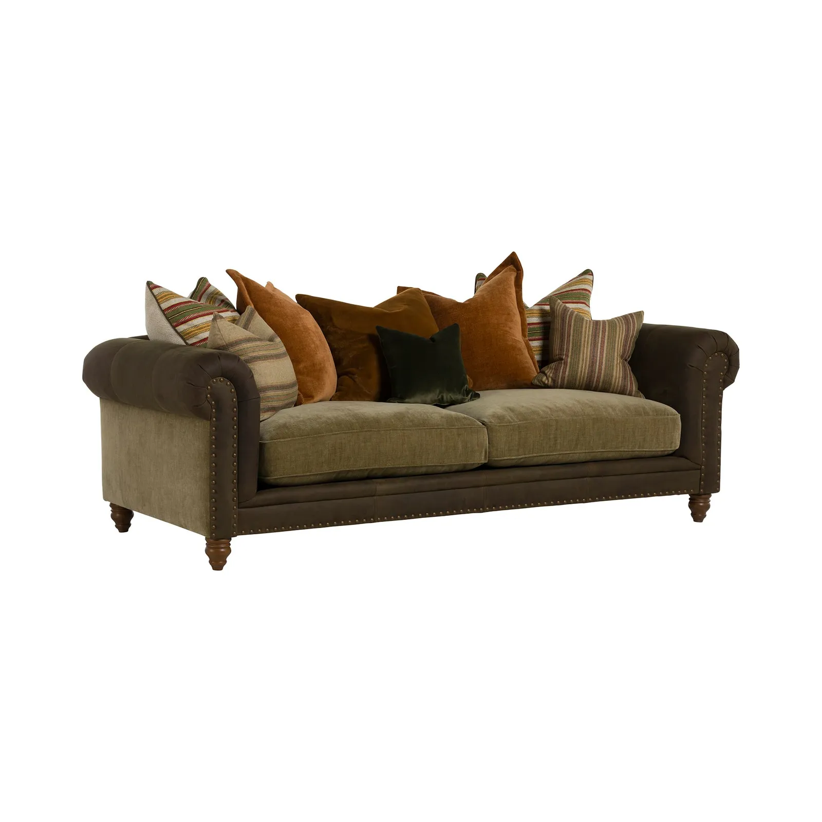 Pomeroy 4 Seater Sofa, Green Fabric | Barker & Stonehouse 2