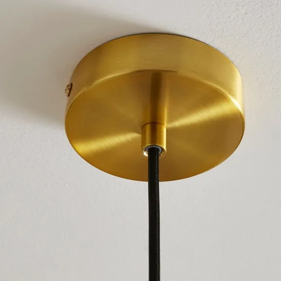 Riley Ribbed Adjustable Pendant Light 3