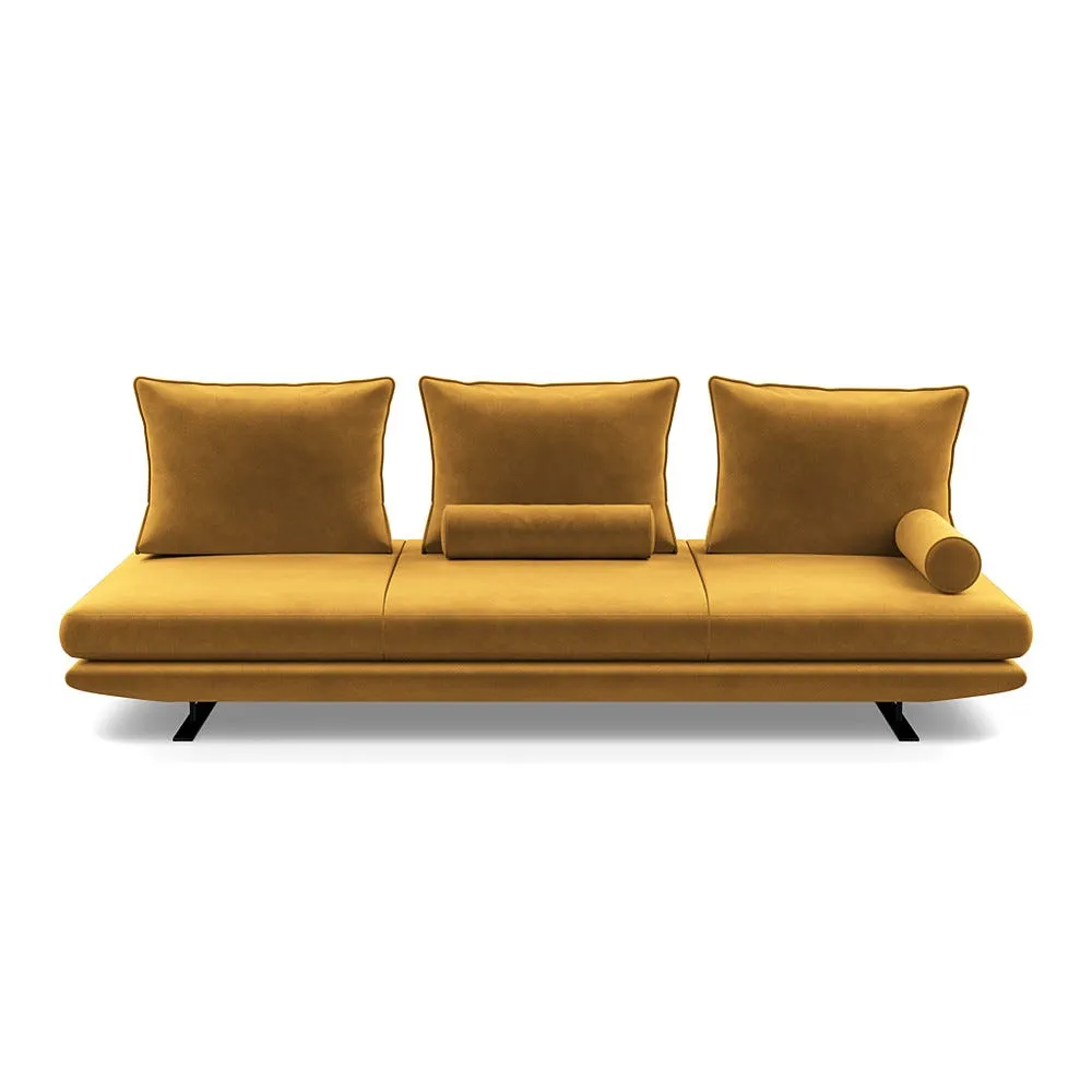 Ligne Roset Prado Large Settee Alcantara Curry