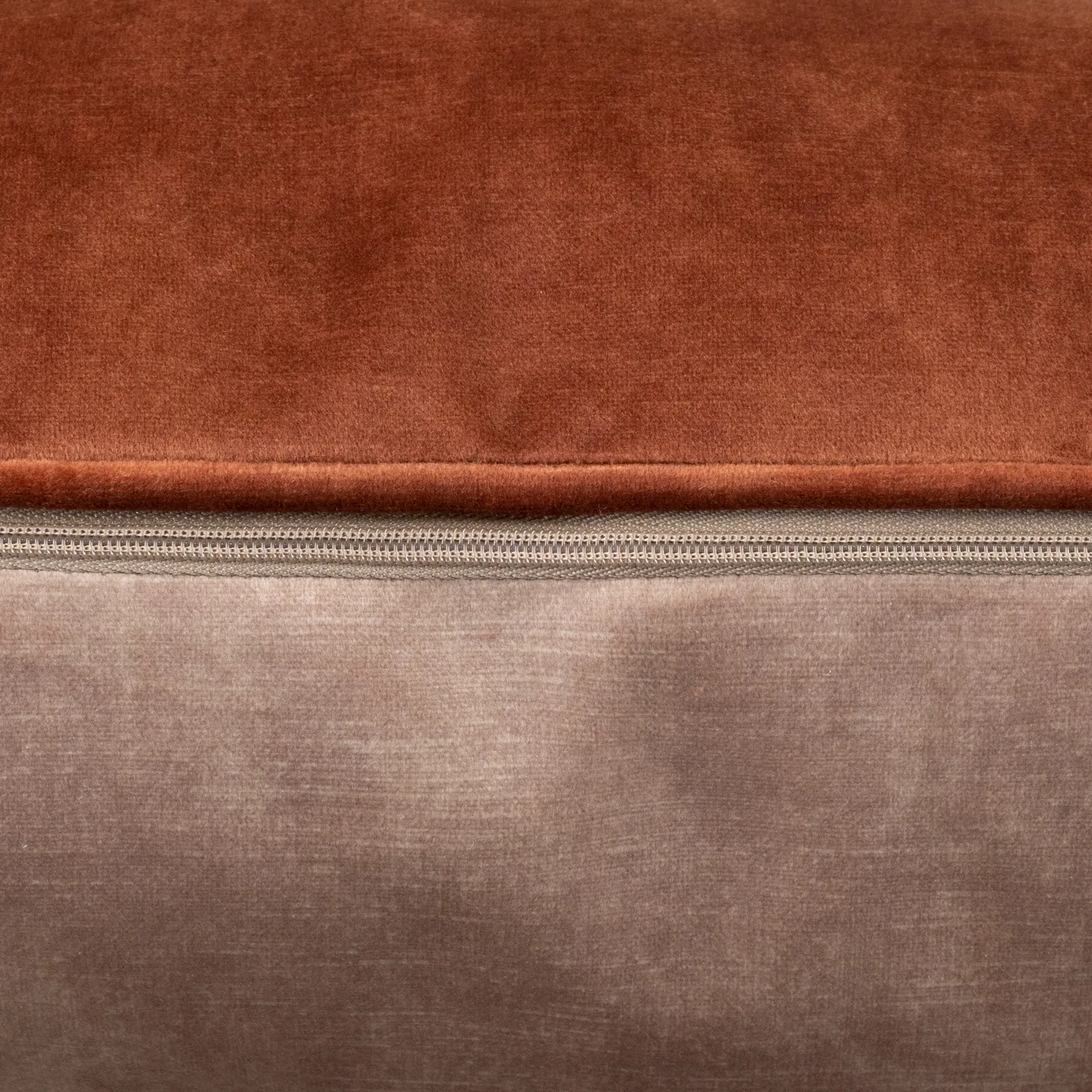 Two Tone Terra/Camel Cushion, Square, Orange | Barker & Stonehouse 4