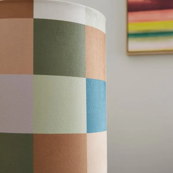 Clara Patchwork Fabric Floor Lamp 3
