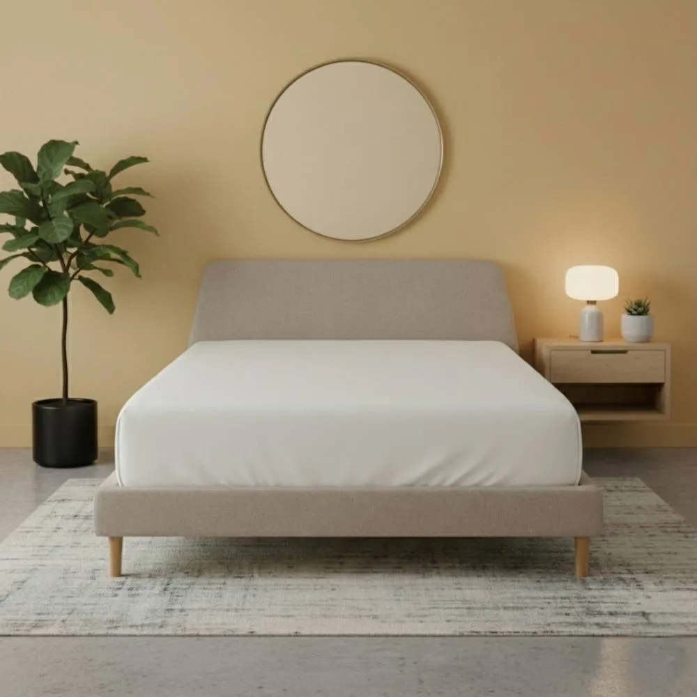 Snug City Flannelette Fitted Sheet Soft Brushed Cotton Bedding Warmth Comfort in White