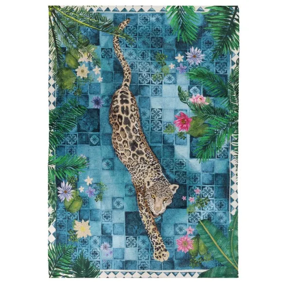 Paoletti Majorelle Leopard Indoor Outdoor Rug 5