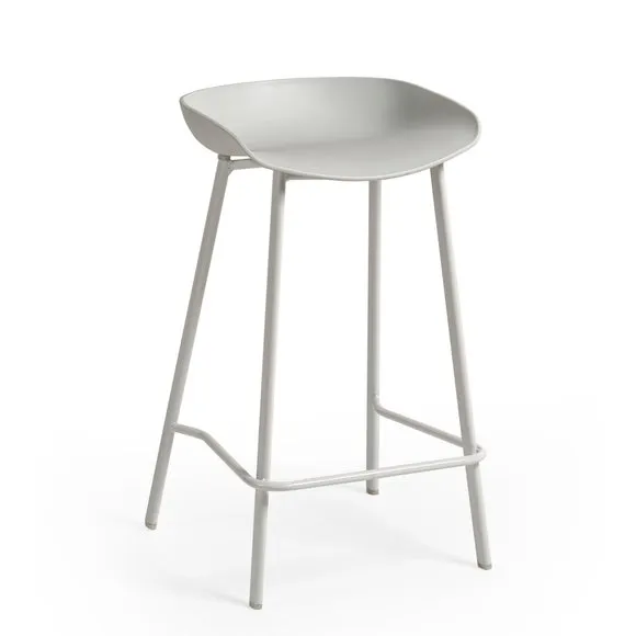 Renzo Set Of 2 Bar Stools, Metal 4