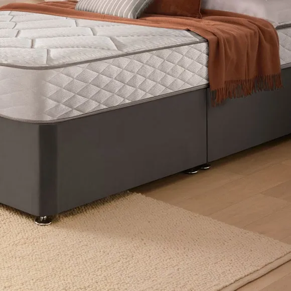Silentnight Divan Set with Merlin Headboard and 800 Pocket Spring Memory Foam Mattress 4