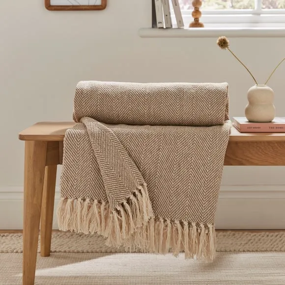 Jenson Herringbone Throw Blanket 1