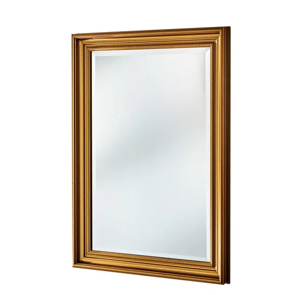 Yearn Beaded Classic Framed Bevelled Rectangle Wall Mirror 2