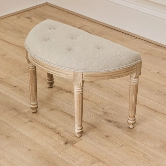 Voyage Maison Claudette Linen Footstool 3