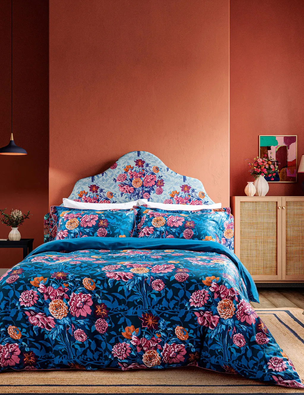 Harlequin Pure Cotton Sateen Dahlia Bunch Bedding Set Multi