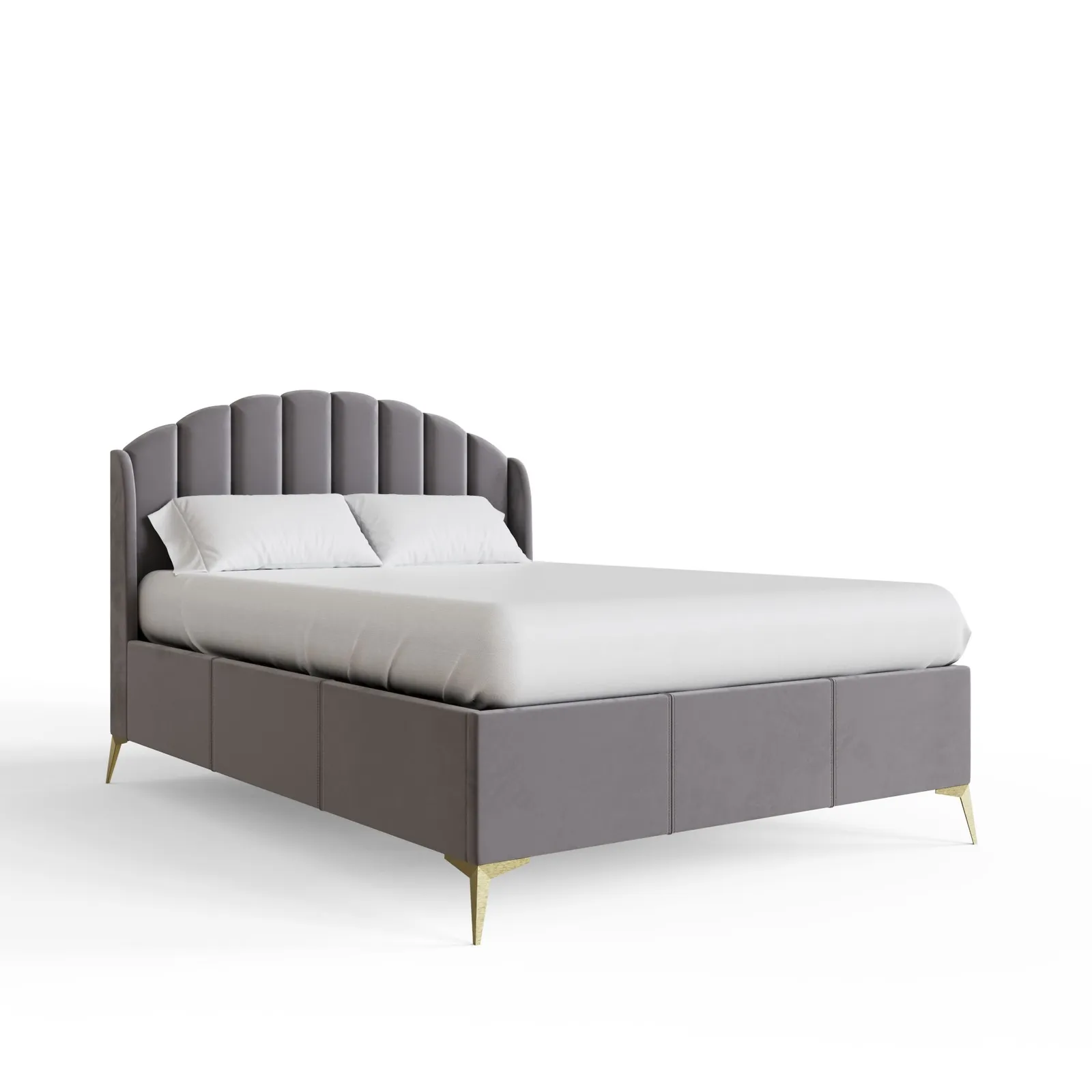 GFW Pettine End Lift Ottoman Storage Bed in Grey 6