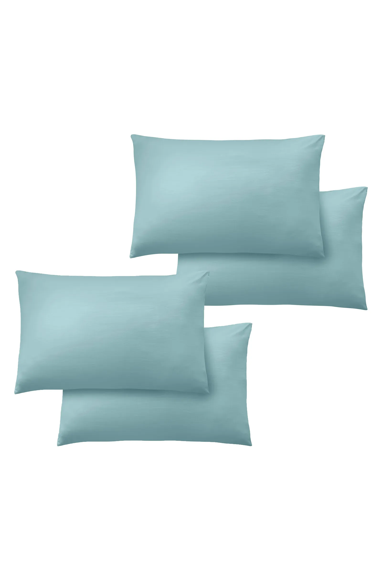 Catherine Lansfield So Soft Non Iron Standard Pillowcase Pack of 4 in Duck Egg Blue 2