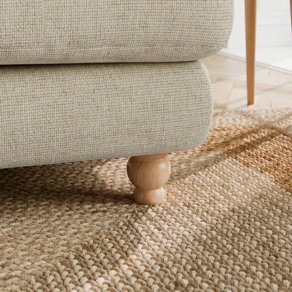 Martha Chunky Chenille Corner Chaise Sofa 5